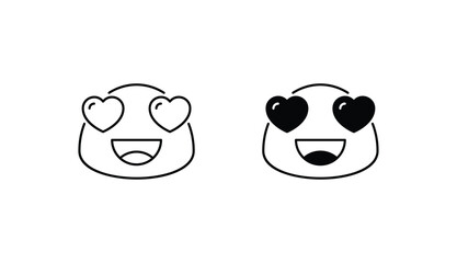 Love icon design with white background stock illustration