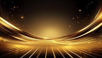Obraz premium Gold luxury abstract background that shines and sparkles forming waves or lines together. Wallpapers