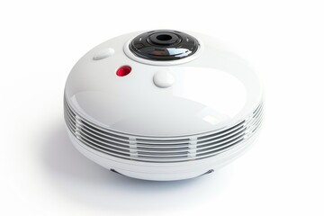 Fototapeta premium White background isolated smoke detector