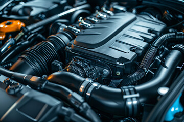Fototapeta premium Engine of a modern car