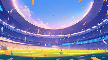 Celebration at the Soccer Stadium