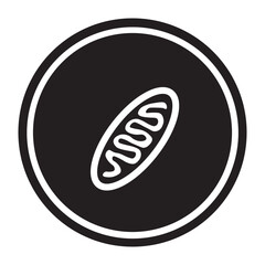 autophagosome glyph icon 