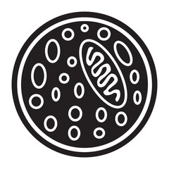 autophagosome glyph icon 