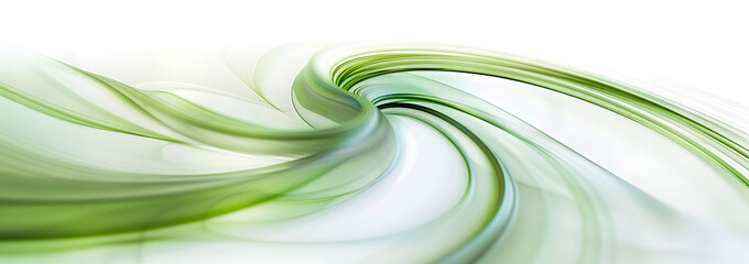 This abstract green swirl pattern on a white background is ideal for modern designs, tech concepts, and creative projects. It offers highquality stock media for visual creations