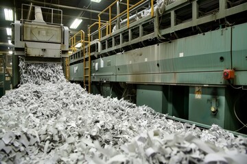 Process for shredding paper