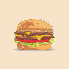 Burger food for your design