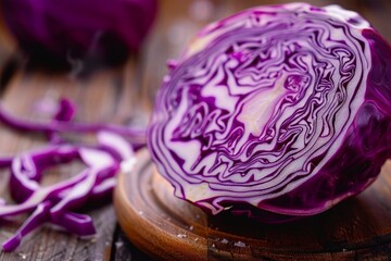 Obraz premium Purple cabbage coleslaw