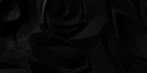 Abstract black crumpled paper background texture pattern overlay. wrinkled high resolution arts craft and Seamless black crumpled paper wrapper backdrop texture.	
