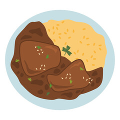 Mexican mole sauce with chicken