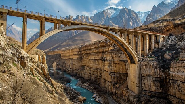 The Veresk Bridge is located north of Firoozkooh in Iran, near the city of Alasht.