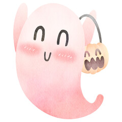 pink ghost clipart-8