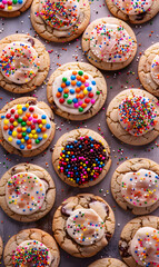 cookies and bread in an illustrator doodle graphic style