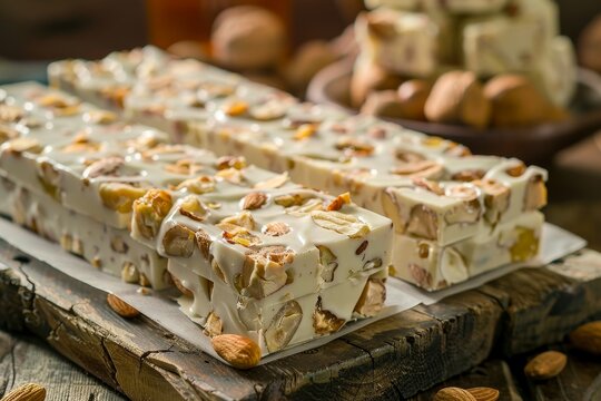 Sardinian classic nougat with Italian honey hazelnuts and almonds