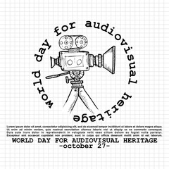 World Day For Audiovisual Heritage, Poster and banner
