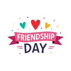 Friendship day vector art illustration 