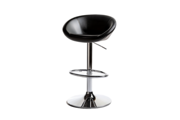 black chair isolated