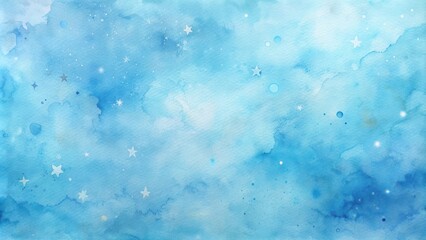 baby blue water colored stains abstract background