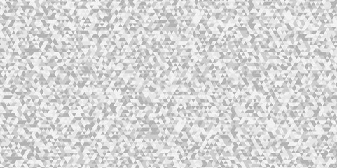 Vector geometric seamless technology gray and white triangle background. Abstract digital grid light pattern white Polygon Mosaic triangle Background, business and corporate background.