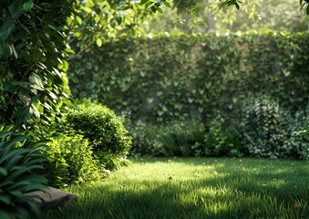 Fototapeta premium Lush Indoor Garden with Variety of Plants