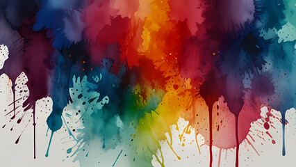 Obraz premium Abstract Background With Colorful Watercolor Blot Theme