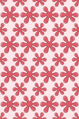 seamless pattern background with flower shape