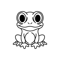 Frog outline illustration