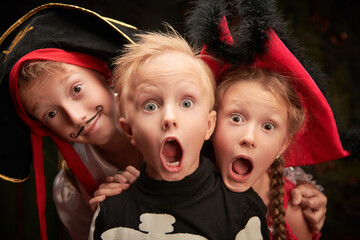 very scared children