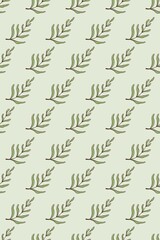 seamless pattern background with green leaves