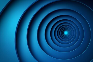 Obraz premium Abstract design of concentric circles in blue tones modern and striking composition dynamic and imaginative design unique and bold creative and detailed