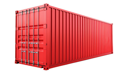 Fototapeta premium Red Shipping Container