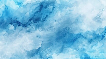 Obraz premium Abstract blue watercolor background. Digital illustration. 3d rendering.