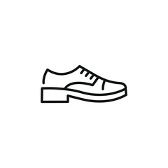 Dress shoe icon. Simple dress shoe icon for fashion, retail, and design projects. Vector illustration