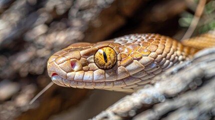 Obraz premium Head shot of a lyre snake in SE Arizona