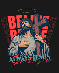 Christian t-shirt design, Christian streetwear for t-shirt print