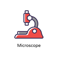 Fototapeta premium Microscope vector icon