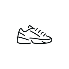 Men sneakers icon. Simple men sneakers icon for social media, app, and web design. Vector illustration.