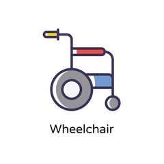 Wheelchair vector icon