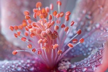 Fototapeta premium A single blossom captured in exquisite detail, AI generated