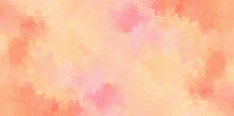 Abstract watercolor background .watercolor background with pink and yellow color. Fantasy light red, pink shades watercolor background. subtle watercolor pink yellow gradient illustration.	