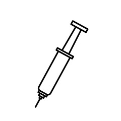  Simple black and white syringe