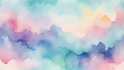 Abstract Watercolor Hand Painted Background