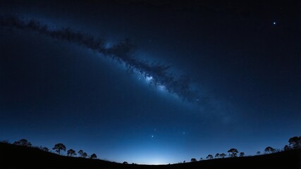 Milky Way Magic over Rolling Hills