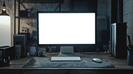 Blank PNG computer screen