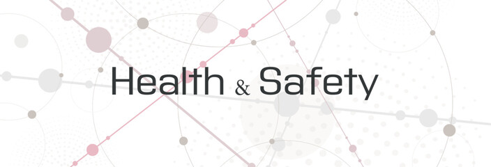 Health and Safety text on white background
