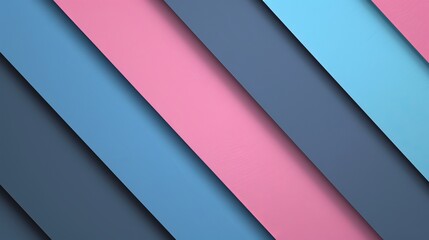 Obraz premium Diagonal Pink, Blue, And Gray Stripes