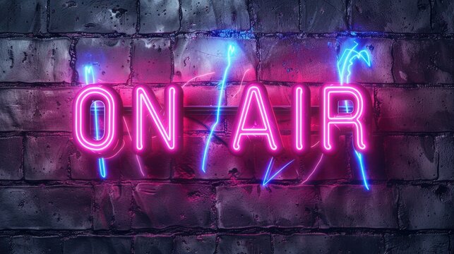 Text On air, live broadcast, delivering news, entertainment, events directly to viewers, capturing immediacy and excitement of live television with up to the minute coverage and dynamic programming