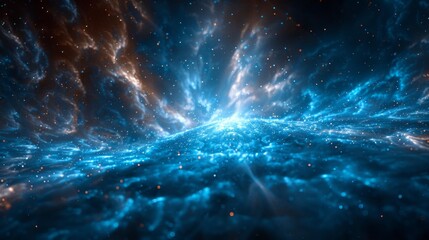 Fototapeta premium Breathtaking cosmic explosion - generative ai