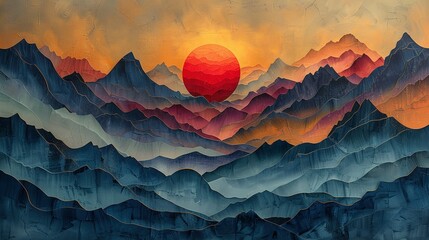 Mountain Sunrise: Nature's Early Morning Spectacle