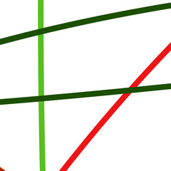 Fototapeta premium Green red graphic lines background 
