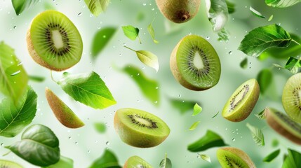 Fototapeta premium kiwi fruit background